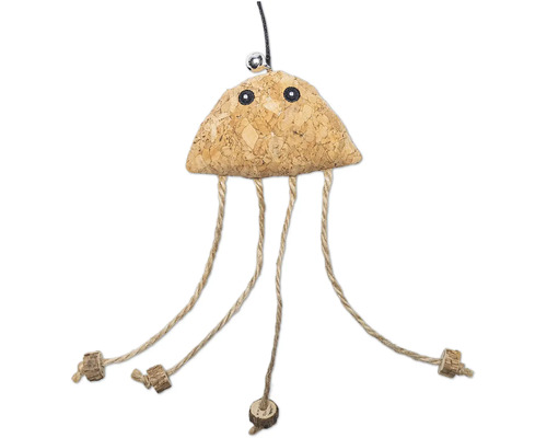 Jucărie pentru păsări, plută și sfoară