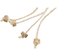 Șnururi decorative cu bucăți de lemn