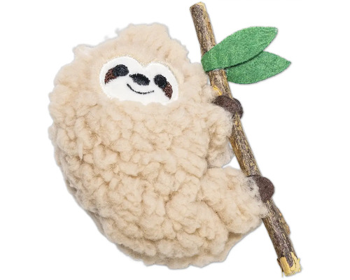 Lenes pluşat agățat de o ramură