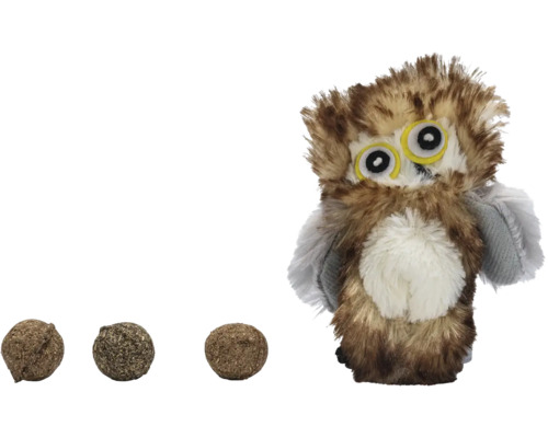Bufniță de pluș cu bile de joacă