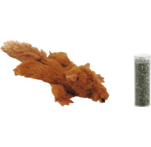 Jucărie pentru pisici veveriță cu iarba pisicii