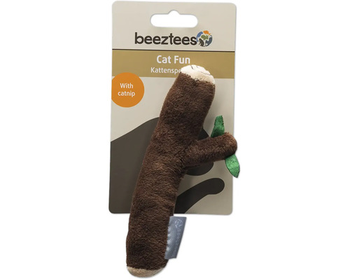 Logo Beeztees. Jucărie pentru pisici leneș cu iarbă-mâței.