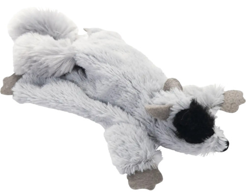 Jucărie pisici Beeztees Flat Tex cu iarba mâței 27x15x2 cm Raton gri ca jucărie de pluș