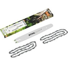 Set de tăiere Stihl 3 în 1 cu șină de ghidare și două lanțuri de ferăstrău