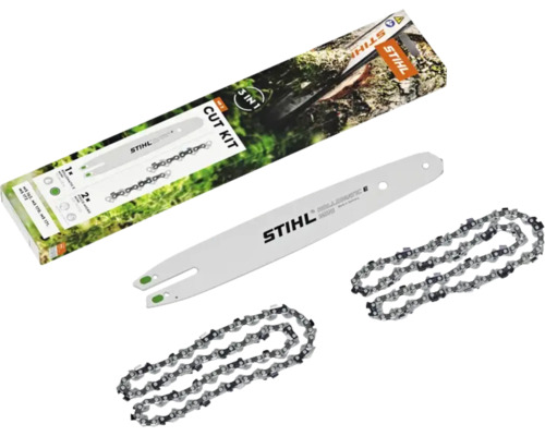 Set de tăiere 3 în 1 Stihl cu șină de ghidare și două lanțuri pentru motoferăstrău