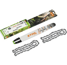 Set de tăiere Stihl cu șină de ghidare și lanțuri de ferăstrău