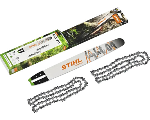 Set de tăiere Stihl cu șină de ghidare și lanțuri de ferăstrău