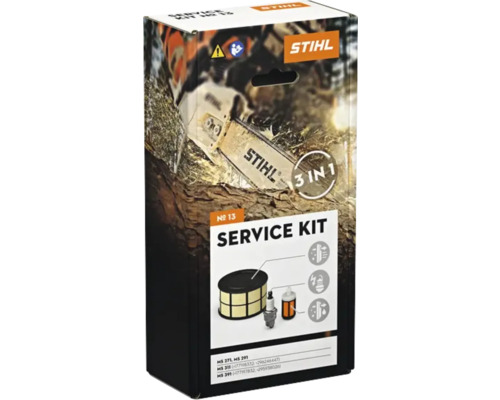 Pachet kit service Stihl cu filtru de aer, bujie și filtru de combustibil