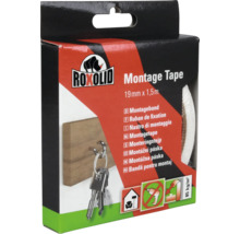 Bandă de montaj Roxolid, 19 mm x 1,5 m, ambalată