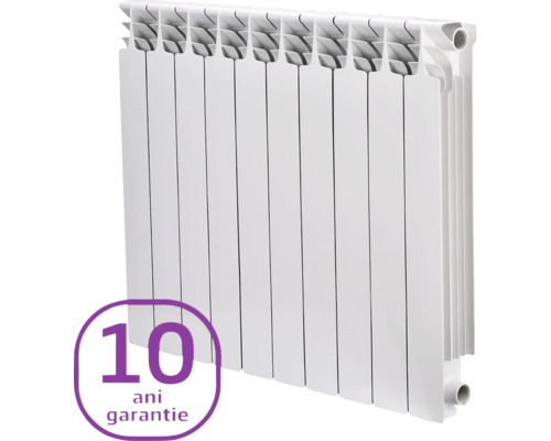 Radiator alb cu garanție de 10 ani