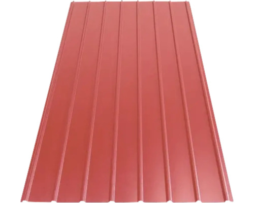 Tablă cutată Bravo H12 1500x910x0,3 mm roșie Tablă trapezoidală pentru acoperiș