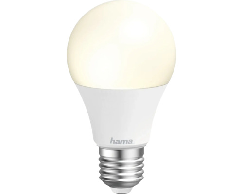 Bec LED Hama reglabil E27 9W, glob mat A60, conexiune WiFi Bec cu sigla Hama