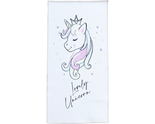 Covor copii Allegro 19 Lovely Unicorn 80x150 cm Prosop cu motiv unicorn