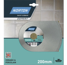 Disc de tăiere Norton Expert, diametru 200 mm, pentru ceramică și porțelan