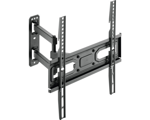 Suport TV de perete Sbox 81-140 cm (32"-55") max. 35kg, mobil, cu 2 brațe ecranate, VESA 100x100 la 400x400 Suport TV pivotant pentru montare pe perete