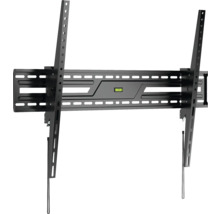 Suport negru de perete pentru televizor cu nivelă