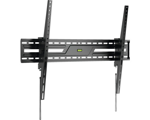 Suport negru de perete pentru televizor cu nivelă