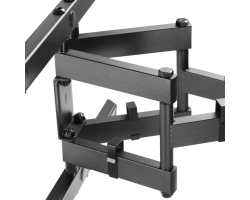 Vizualizare detaliată a unui suport de perete pentru televizor cu braț pivotant