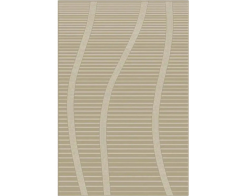 Covor modern 1421 Geo 80x150 cm Tapetă cu model cu dungi și valuri