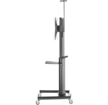 Suport TV mobil din metal cu raft