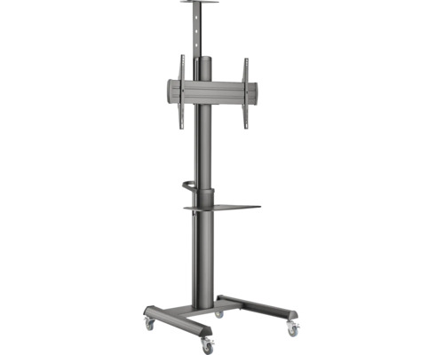 Stand TV Sbox 94-178 cm (37"-70") max. 70kg, înclinabil, VESA 600x400 h160cm Stativ mobil pentru televizor cu raft