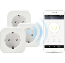 Trei prize și un smartphone cu control prin aplicație.