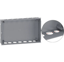 Carcasă goală cu orificii de perforare metrice pentru instalații electrice