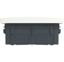 Distribuitor încastrat cu capac alb