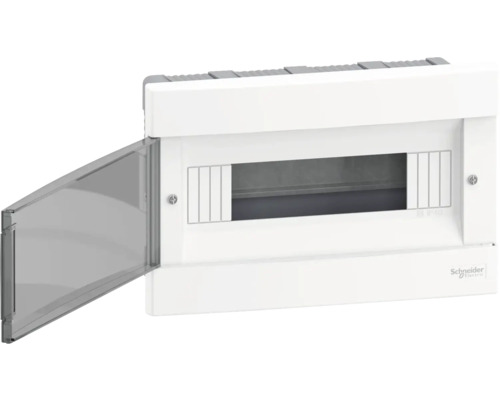 Carcasă goală cu ușă transparentă și logo Schneider Electric