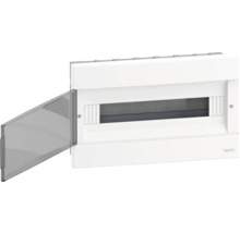 Cutie de distribuție cu ușă transparentă și logo Schneider Electric