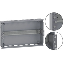 Carcasă goală cu șină metalică pentru instalație electrică