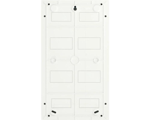 Spatele unei cutii de siguranțe albe