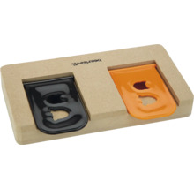 Jucărie de inteligență pentru câini din lemn cu doi glisori