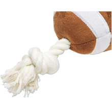 Jucărie pentru câini minge de fotbal american cu frânghie