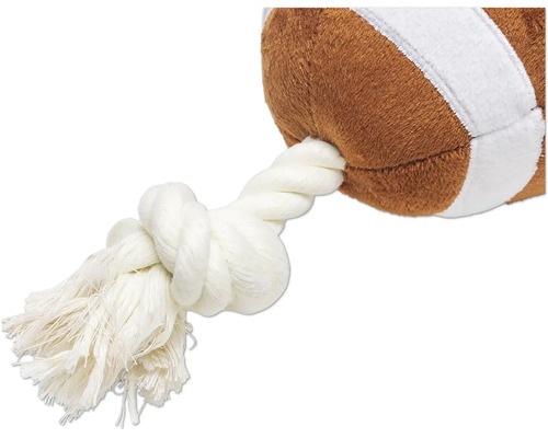 Jucărie pentru câini minge de fotbal american cu frânghie