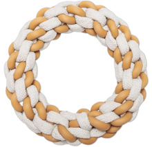 Inel împletit pentru jucărie de câine din sfoară și lemn