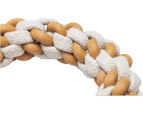 Jucărie noduroasă pentru câini din sfoară și plastic