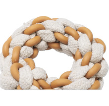 Inel de jucărie pentru câini din sfoară de bumbac și plastic