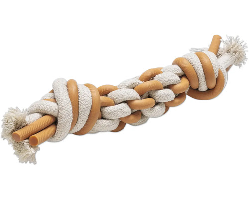 Jucărie pentru câini din frânghie și cauciuc
