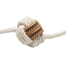 Jucărie pentru câini din frânghie cu element de curățare a dinților