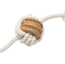 Jucărie pentru câini din funie cu element de curățare a dinților