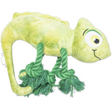 Jucărie pentru câini chameleon cu sfoară