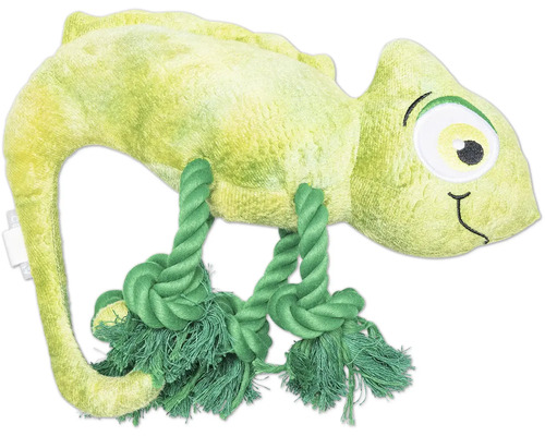 Jucărie pentru câini chameleon cu sfoară