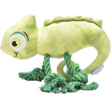 Jucărie de pluș cameleon cu picioare din sfoară