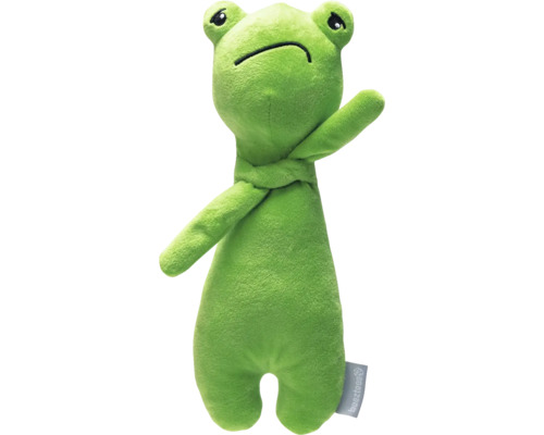 Jucărie câini Beeztees broască Grumpy Froggy 30x11,5x7,5 cm Broască verde ca jucărie de pluș