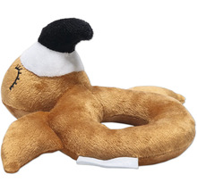 Nevăstuică de pluș cu cap negru și guler