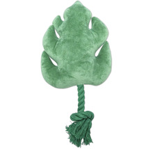 Jucărie pentru câini în formă de frunză cu funie