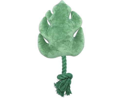 Jucărie pentru câini în formă de frunză cu funie