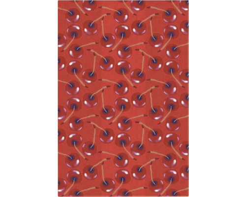 Covor modern Delta 24 Cherries roșu 160x230 cm Textil cu model de cireșe