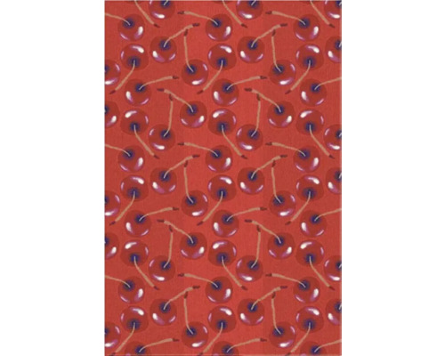 Covor modern Delta 24 Cherries roșu 200x300 cm Textil cu model de cireșe